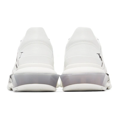 Shop Valentino White & Black 'vltn' Bounce Sneakers In A01 Bianco/nero/bian