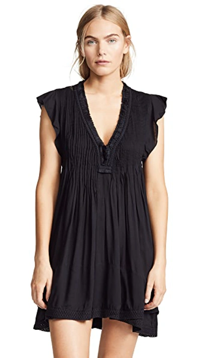 Shop Poupette St Barth Sasha Mini Dress Black