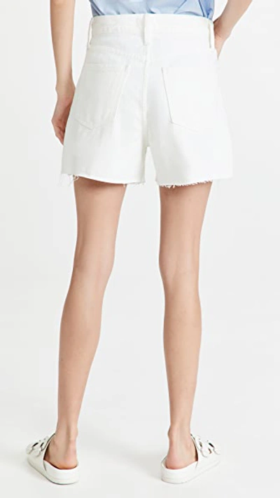 Shop Madewell Mom Shorts In Tile White