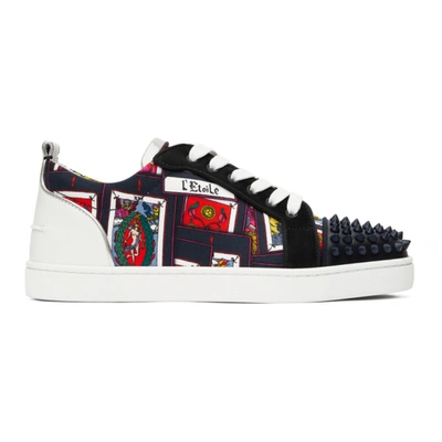 Shop Christian Louboutin Multicolor Louis Junior Spikes Orlato Sneakers In J565 Multicolor