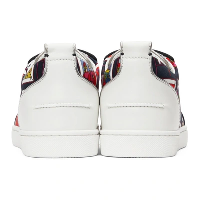 Shop Christian Louboutin Multicolor Louis Junior Spikes Orlato Sneakers In J565 Multicolor