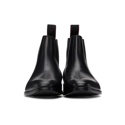 Shop Ps By Paul Smith Black Leather Gerald Chelsea Boots In 79 Black