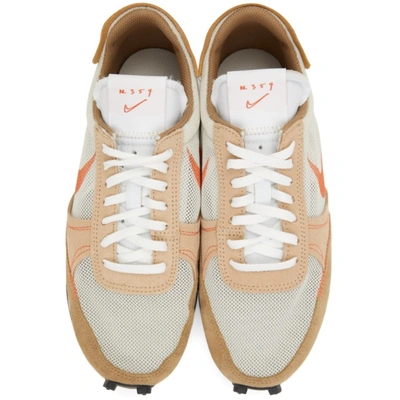 Shop Nike Beige Dbreak-type Sneakers In 004 Light Bone/orang