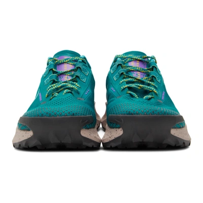 Shop Nike Blue Pegasus Trail 3 Sneaker In Mystic Teal/dk Smoke