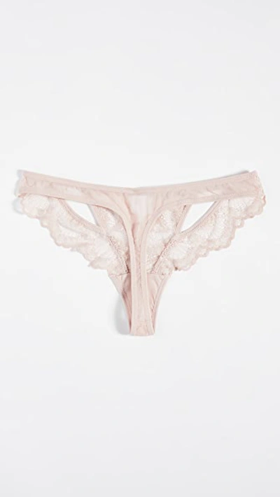 Shop Thistle & Spire Kane Cutout Thong In Blush