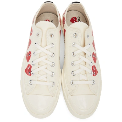 Converse Chuck Taylor All-Star 70s Hi Comme des Garcons PLAY Multi-Heart  White - 162972C – Izicop