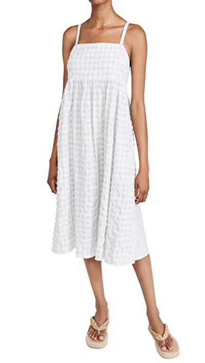 Shop Madewell Cami Babydoll Midi Dress In Gingham