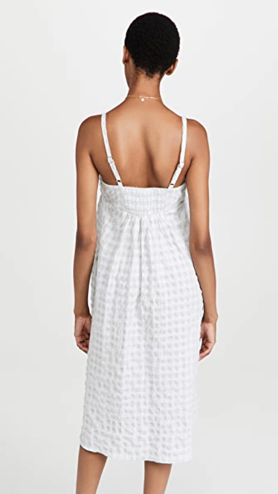 Shop Madewell Cami Babydoll Midi Dress In Gingham