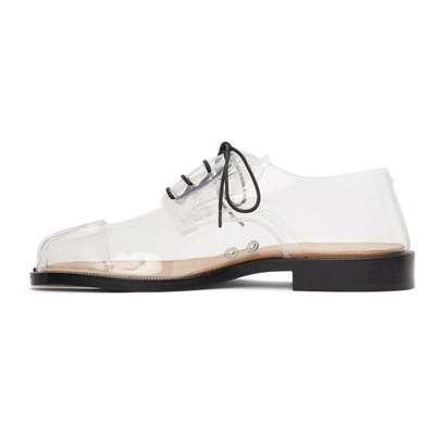 Shop Maison Margiela Transparent Tabi Loafers In H7057 Trasparent