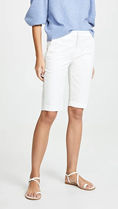 Shop Vince Coin Pocket Bermuda Shorts In Off White