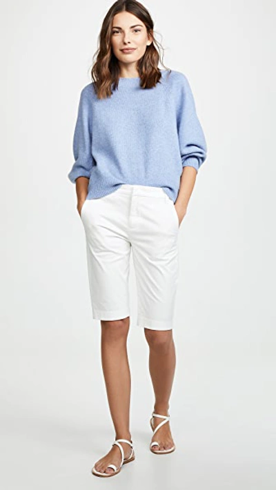 Shop Vince Coin Pocket Bermuda Shorts In Off White