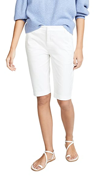 Shop Vince Coin Pocket Bermuda Shorts In Off White