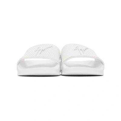 Shop Giuseppe Zanotti White Brett Sandals