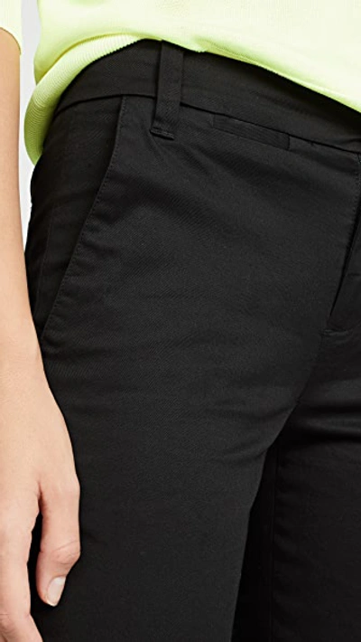 Vince Knee-length Side Pocket Chino Shorts In Black