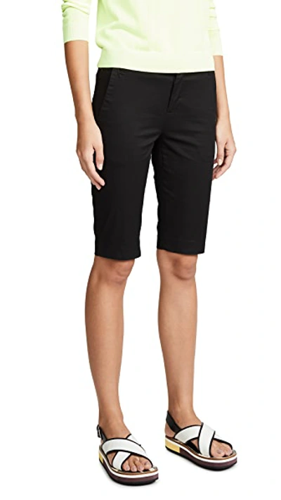 Vince Knee-length Side Pocket Chino Shorts In Black