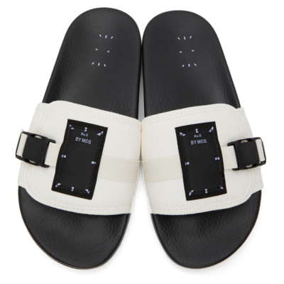 Shop Mcq By Alexander Mcqueen White Infinity Slides In 9000 White