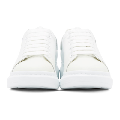 Shop Alexander Mcqueen White & Blue Gradient Oversized Sneakers In 9086 White/blue