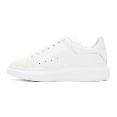 Shop Alexander Mcqueen White & Blue Gradient Oversized Sneakers In 9086 White/blue
