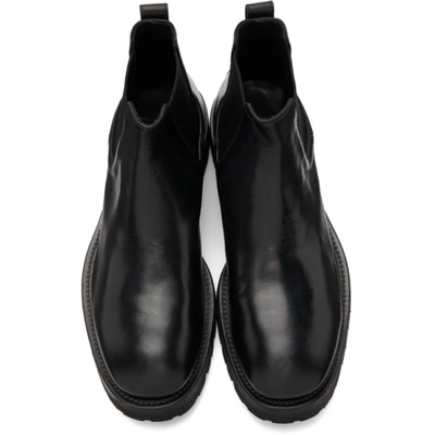 Shop Officine Creative Black Issey 1 Chelsea Boots In 1000 Nero