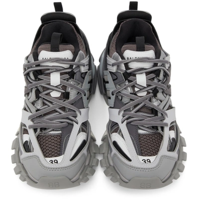 Shop Balenciaga Grey Track Sneakers In 1218 Grey