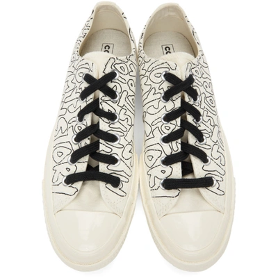 Shop Converse Off-white & Black My Story Chuck 70 Low Sneakers In Egret/black