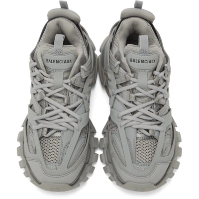 Shop Balenciaga Grey Track Sneakers In 1203  Gre