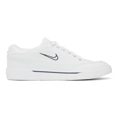 Nike Retro Gts Canvas Sneakers In White In White/midnight Navy/matte  Aluminum | ModeSens