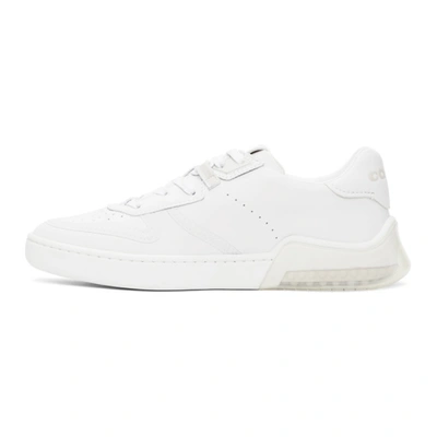 Shop Coach White Citysole Court Sneakers In Optic White
