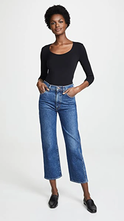Wolford Memphis Long-sleeve Bodysuit In Black