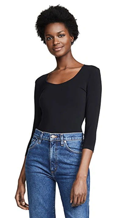Wolford Memphis Long-sleeve Bodysuit In Black