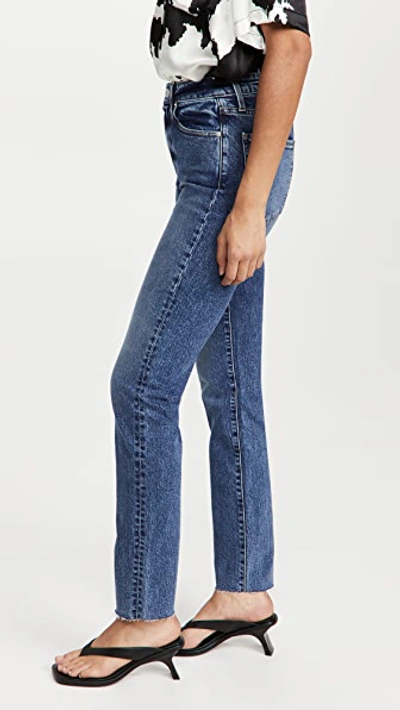 Shop Le Jean High Rise Lara Slim Jeans