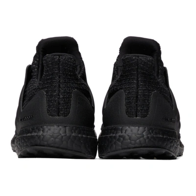 Shop Adidas Originals Black Ultraboost 4.0 Dna Sneakers In Blk/blk/gry