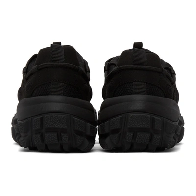 Shop Acne Studios Black Lace-up Sneakers In Black/black
