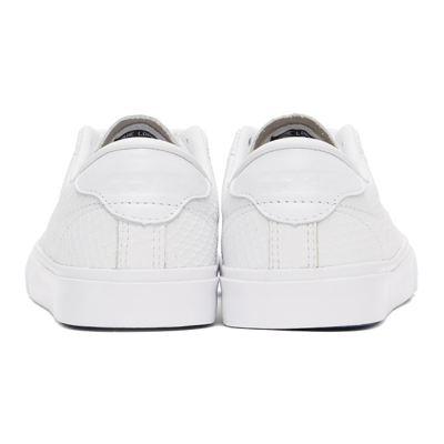 Shop Converse White Leather 'heart Of The City' Louie Lopez Pro Sneakers In Ox White/rush Blue