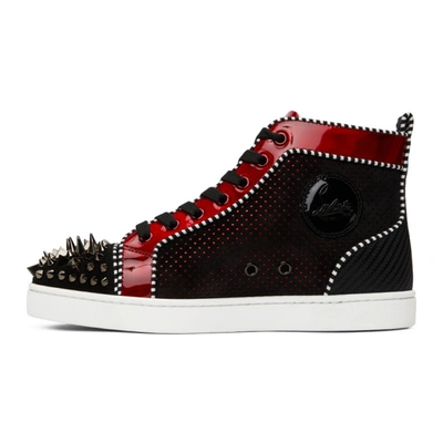 Shop Christian Louboutin Black Lou Pik Pik Orlato High Sneakers In Cm4h Multicolor