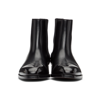 Shop Tom Ford Black Elkan Chelsea Boots In Ner Black