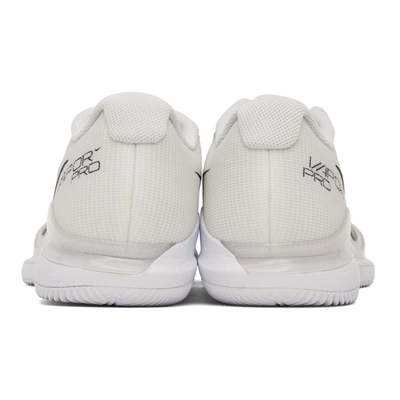 Shop Nike White Court Air Zoom Vapor Pro Sneakers In White/black