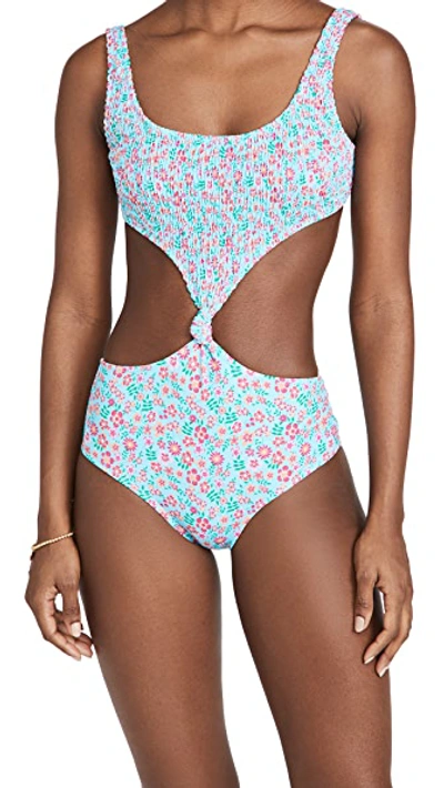 Shop Solid & Striped The Bailey One Piece Swimsuit In Ditsy Floral