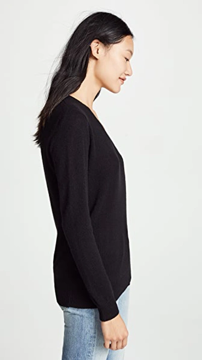 Shop Theory Adrianna Cashmere Sweater In Black