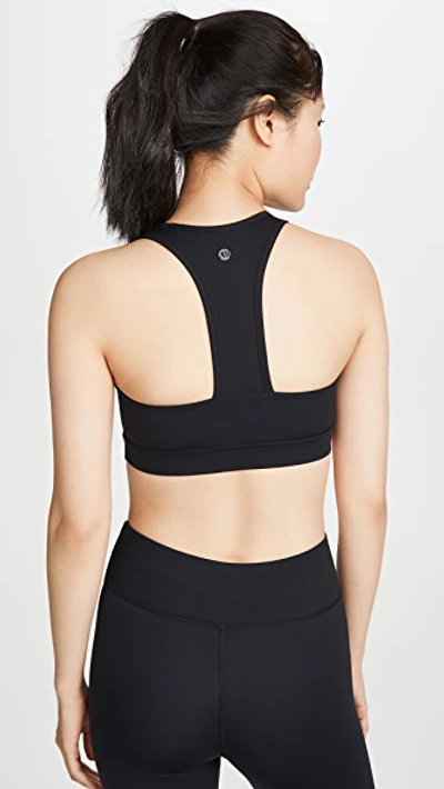 All Access Front Row Stretch Sports Bra In Black