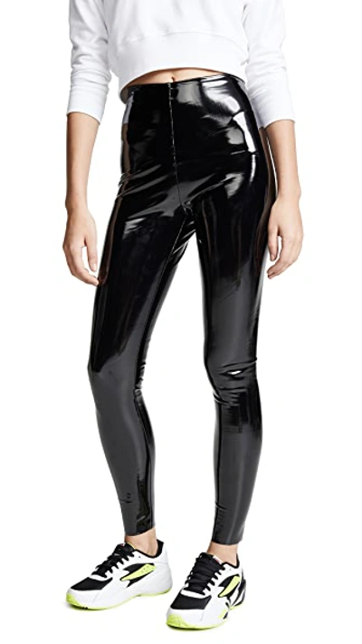 Commando - Patent Faux Leather Legging Black - Atterley