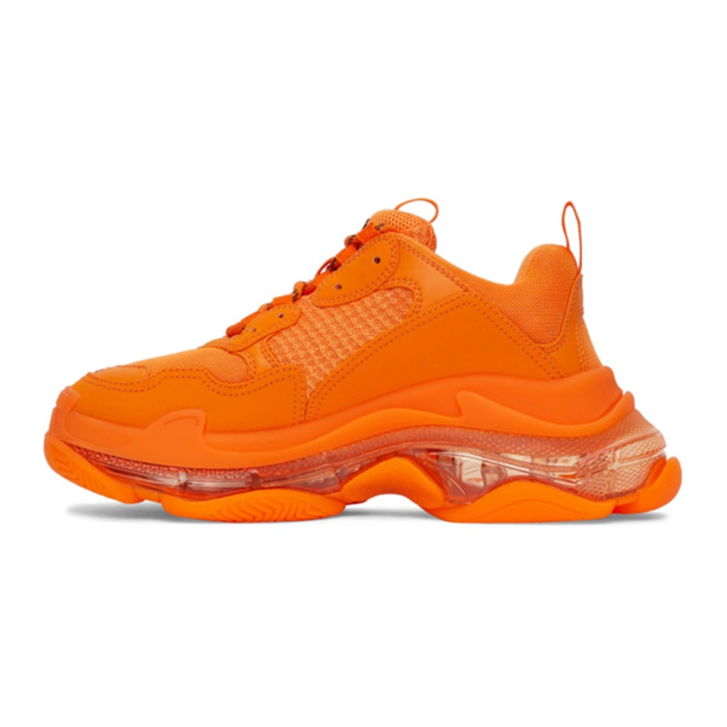 Orange balenciaga sneakers hot sale