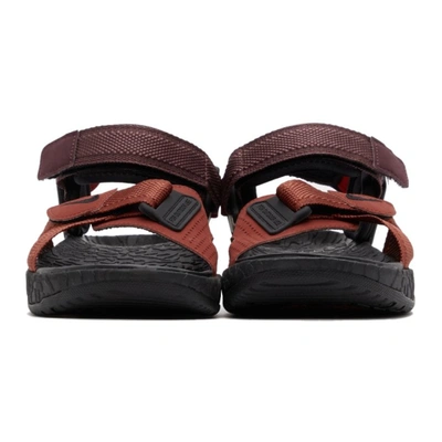 Shop Nike Red Acg Air Deschutz+ Sandals In Redstone/black