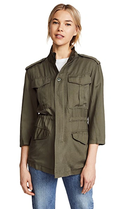 Shop Dl 1961 Beekman Military Jacket In Military Green