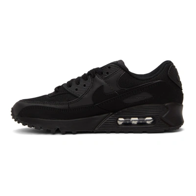 Shop Nike Black Air Max 90 Sneakers In Black/black-black-wh