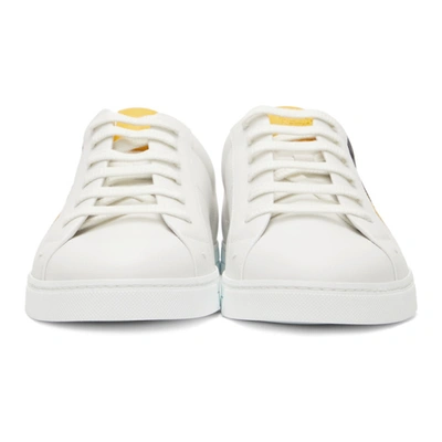 Shop Fendi White 'forever ' Sneakers In F1dw4 White