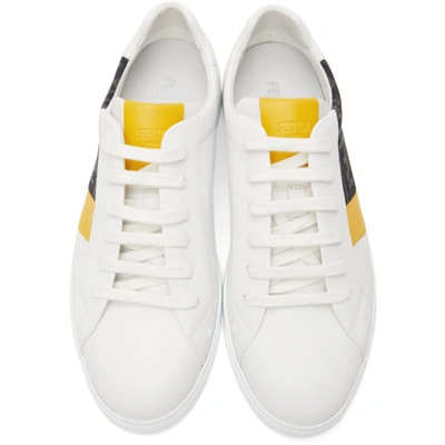 Shop Fendi White 'forever ' Sneakers In F1dw4 White