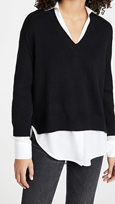 Shop Brochu Walker V Looker Sweater In Black Onyx