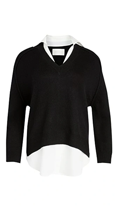 Shop Brochu Walker V Looker Sweater In Black Onyx