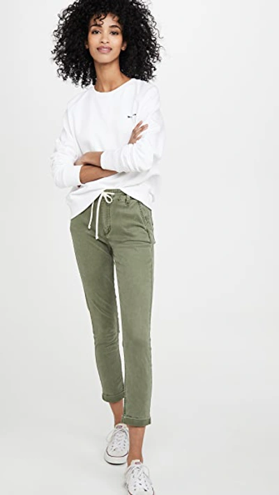 Paige Christy Pants In Vintage Coastal Green